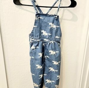 Hatley Blue and White Kids Overalls